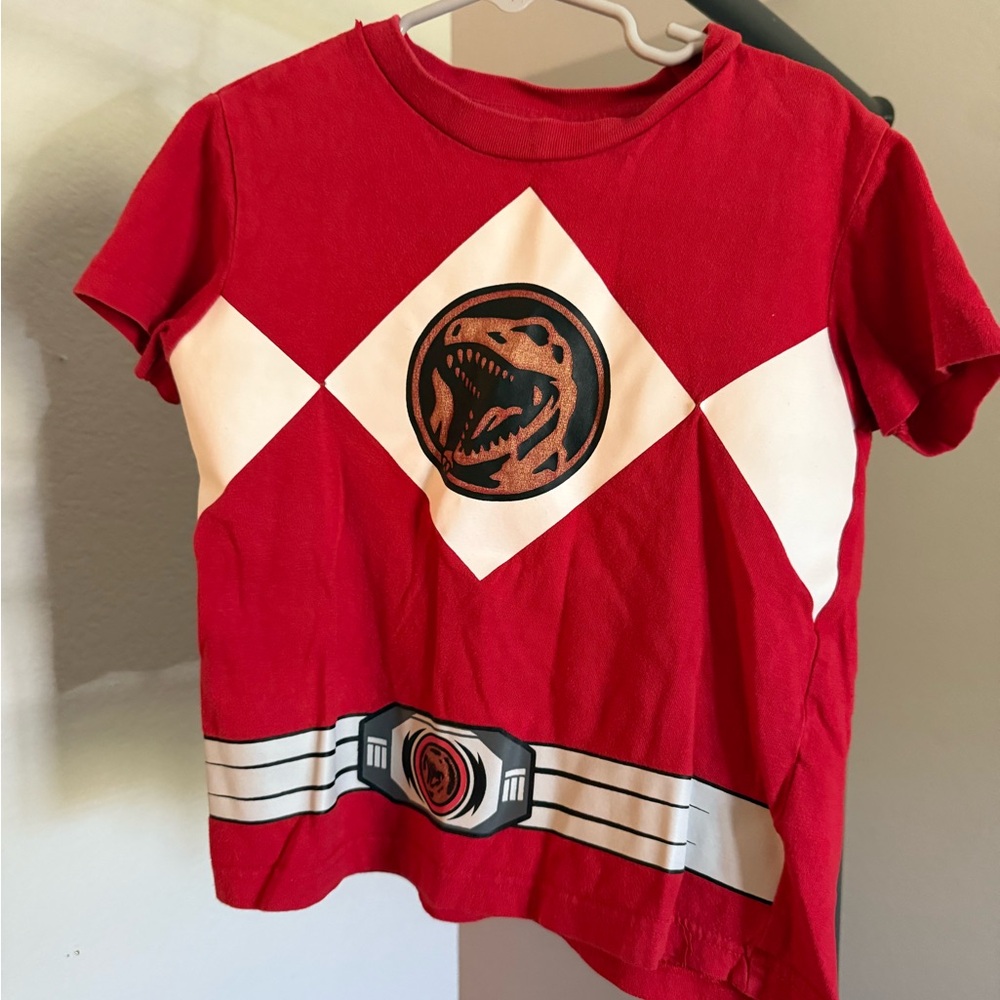 Power Ranger Red T-Rex Kids T-Shirt